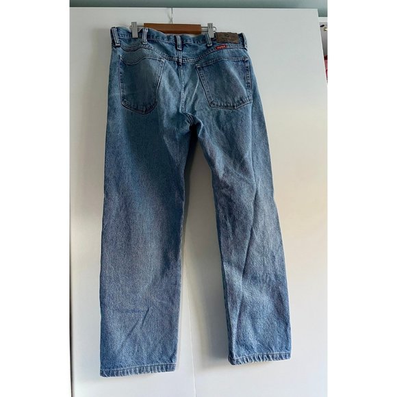 Vintage 90s Wrangler Jeans, 34W x 30, Lightwash Boyfriend Jeans - Picture 5 of 9